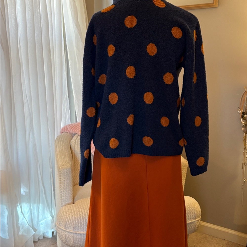 Size 16 Liz Claiborne Burnt Orange skirt - Picture 4 of 6